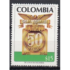 Colombia Correo 1981 Yvert 800 ** Mnh  Caja Agraria
