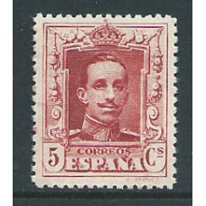 España Variedades 1922 Edifil 311ec ** Mnh Vermellón