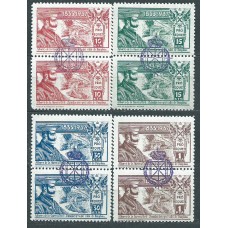 Requetes Galvez 14/17 ** Mnh Sobrecarga Escudo de Navarra  Pareja Vertical con Sobrecarga violeta