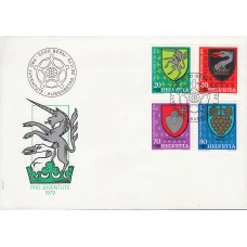 Suiza Sobre Primer Dia FDC Yvert 1096/99 Pro Juventud 1979