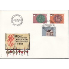 Suiza Sobre Primer Dia FDC Yvert 1132/4 Efemérides 1981