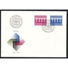 Suiza Sobre Primer Dia FDC Yvert 1199/200 Europa 1984