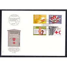 Suiza Sobre Primer Dia FDC Yvert 1256/9 Efemerides 1986