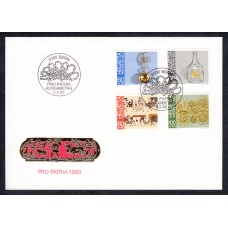 Suiza Sobre Primer Dia FDC Yvert 1430/3 Pro Patria 1993