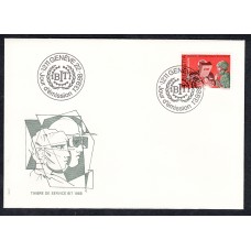 Suiza Sobre Primer Dia FDC Yvert 465 Servicio Genova 1988