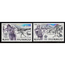 Monaco - Correo 1988 Yvert 1621/2 ** Mnh  Olimpiadas de invierno