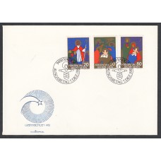 Liechtenstein Sobre Primer Dia FDC Yvert 729/31 Navidad 1981