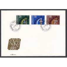 Liechtenstein Sobre Primer Dia FDC Yvert 772/4 Navidad 1983