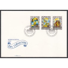 Liechtenstein Sobre Primer Dia FDC Yvert 804/6 Navidad 1984