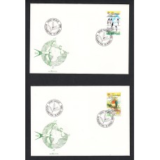 Liechtenstein Sobre Primer Dia FDC Yvert 834/5 Pajaros 1986