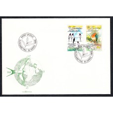 Liechtenstein Sobre Primer Dia FDC Yvert 834/5 Pajaros 1986