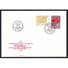 Liechtenstein Sobre Primer Dia FDC Yvert 869/70 Efemerides 1987