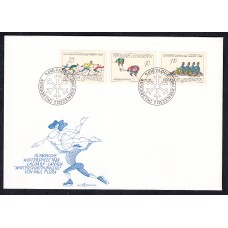 Liechtenstein Sobre Primer Dia FDC Yvert 875/7 Deoptres Invierno 1987