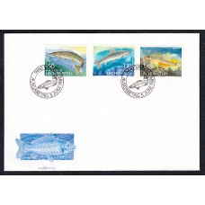 Liechtenstein Sobre Primer Dia FDC Yvert 905/7 Fauna Peces 1989