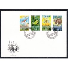 Liechtenstein Sobre Primer Dia FDC Yvert 908/11 Fauna 1989