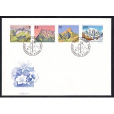 Liechtenstein Sobre Primer Dia FDC Yvert 934/7 Paisajes 1990