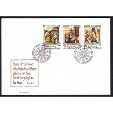 Liechtenstein Sobre Primer Dia FDC Yvert 946/48 Religion 1990
