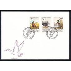 Liechtenstein Sobre Primer Dia FDC Yvert 938/40 Pajaros 1990