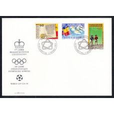 Liechtenstein Sobre Primer Dia FDC Yvert 1022/4 Deportes 1994