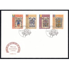 Liechtenstein Sobre Primer Dia FDC Yvert 1082/5 Religion 1996