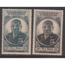 Madagascar - Correo 1945 Yvert 298/9 ** Mnh  Félix Ebque