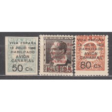 Canarias Correo 1936 Edifil 4A/7 ** Mnh