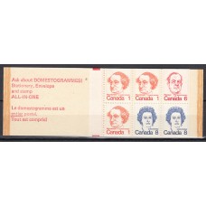 Canada - Correo 1973 Yvert 508/14 Carnet ** Mnh  Personajes