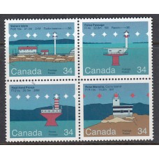 Canada - Correo 1985 Yvert 932/5 ** Mnh   Faros