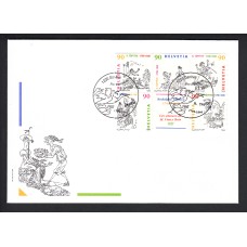 Suiza Sobre Primer Dia FDC Yvert 1603/07 Cuentos 1999