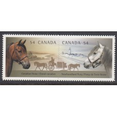 Canada - Correo 2009 Yvert 2432/3 ** Mnh  Fauna caballos
