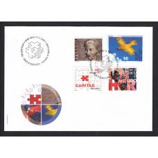 Suiza Sobre Primer Dia FDC Yvert 1671/74 Cruz Roja Caritas 2001