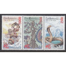 Indonesia - Correo 2013 Yvert 2629/31 ** Mnh  Año de la serpiente