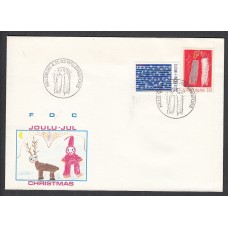 Finlandia Sobre Primer Dia FDC Yvert 899/900 Navidad Helsinki 1983