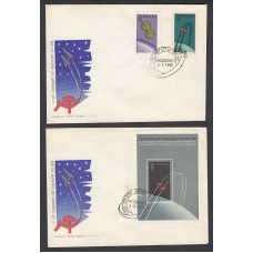 Polonia Sobre Primer Dia FDC Yvert 1209/10 Hb 33 Espacio Astronautas 1962