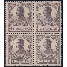 Guinea Sueltos 1912 Edifil 95 ** Mnh - Bloque de cuatro