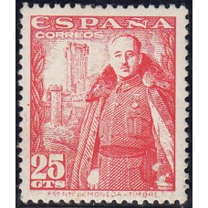 España Sueltos 1948 Edifil 1024 Castillo de la Mota ** Mnh