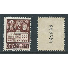 Barcelona Variedades 1942 Edifil 33na ** Mnh Sin letra en la serie