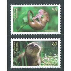 Alemania Federal Correo 2020 Yvert 3340/41 ** Mnh Nutria y Lirón Fauna