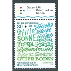 Alemania Federal Correo 2020  Yvert 3342 ** Mnh Protección del Medio Ambiente