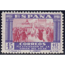 España Sueltos 1940 Edifil 894 ** Mnh - Virgen del Pilar