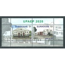 Suriname 2020 Upaep Yvert Hoja 168 ** Mnh Arquitectura