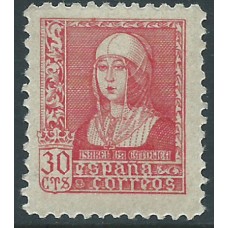 España Sueltos 1938 Edifil 857 ** Mnh Isabel la Católica