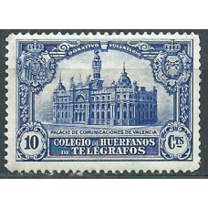 España Huérfanos de Telégrafos 1928 Edifil 4 **Mnh