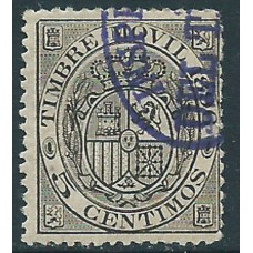 España Fiscales Postales 1882 Edifil 24 usado