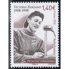 Andorra Francesa Correo 2020 Yvert 841 ** Mnh - Victoria Zorzano