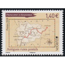 Andorra Francesa Correo 2020 Yvert 844 ** Mnh - Tema Europa