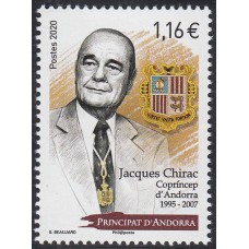 Andorra Francesa Correo 2020 Yvert 850 ** Mnh - Jacques Chirac