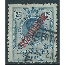 Marruecos Variedades 1914 Edifil 35hi usado . Sobrecarga Invertida