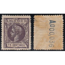 Rio de Oro Sueltos 1905 Edifil 10 * Mh - Goma torcida
