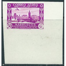Marruecos Sueltos 1938 Edifil 190s ** Mnh Gran Borde de Hoja